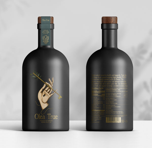 (2) Olea True High Phenolic Olive Oil –  500ml (16.9 fl oz)